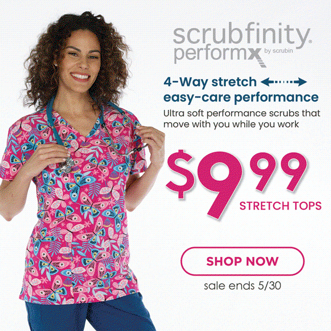Save 40-60% on Scrubfinity® Performx Stretch Prints