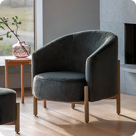 Relaxer Armchair in Graphite