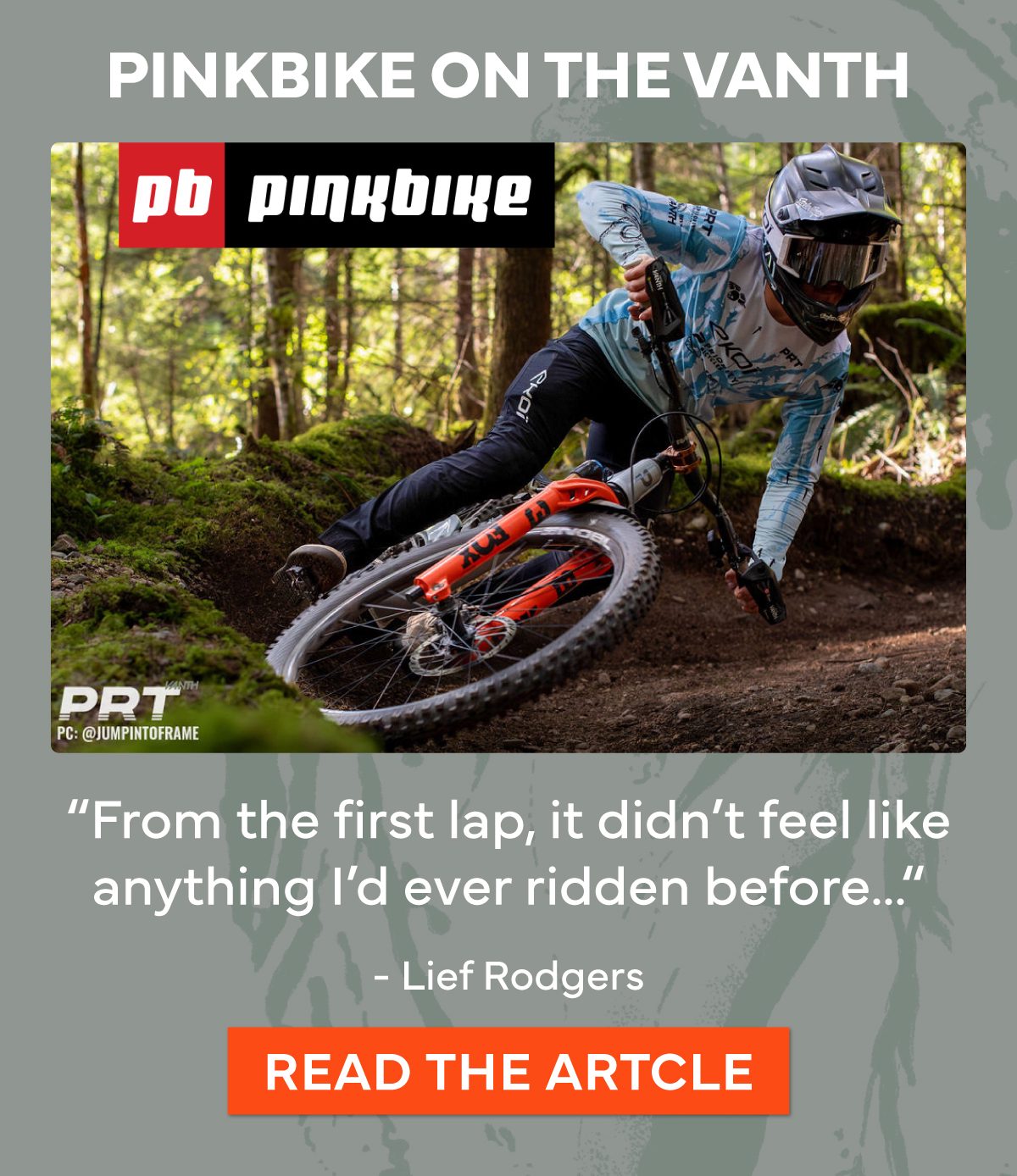 PinkBike on the Vanth. Read the Article