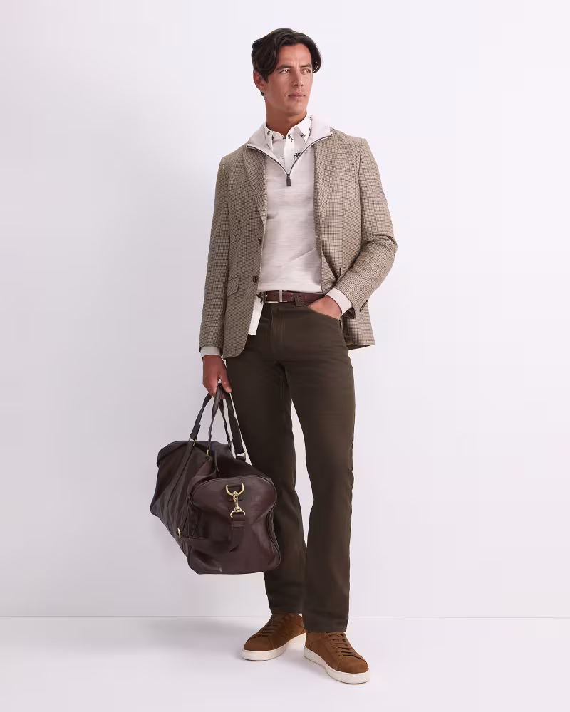 Image of Check Single Breasted Blazer