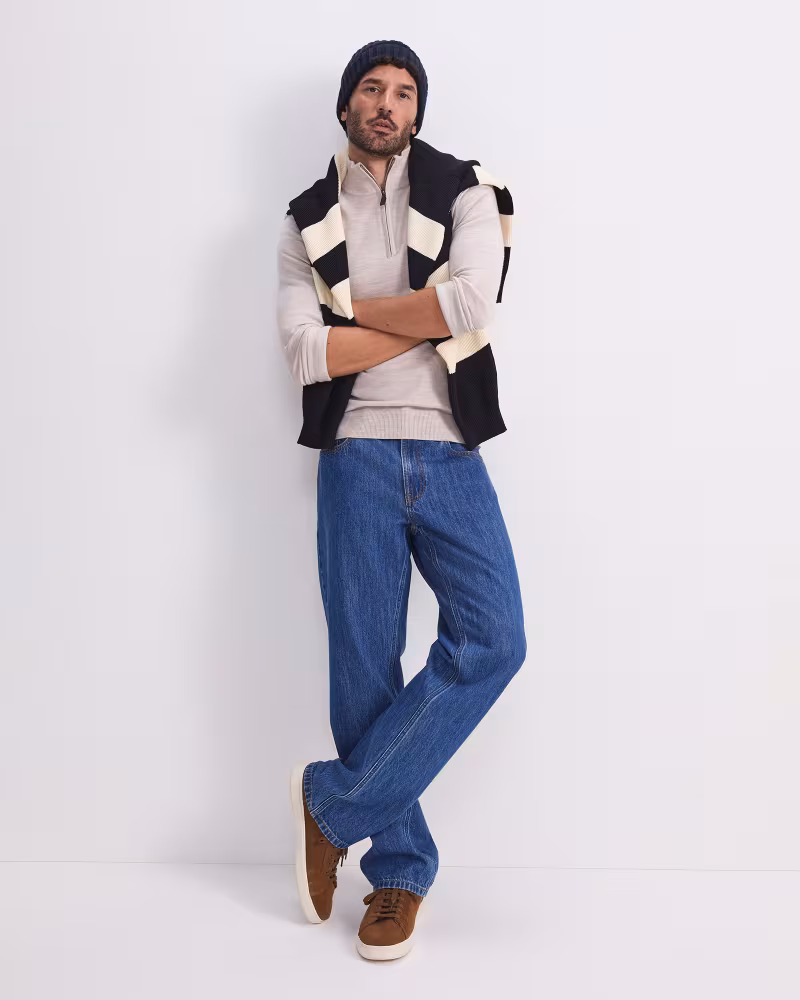 Image of Merino Quarter Zip Knit
