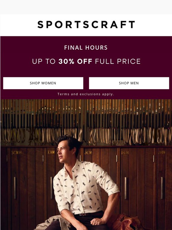 New Winter Layers | Final Hours, Up to 30% off