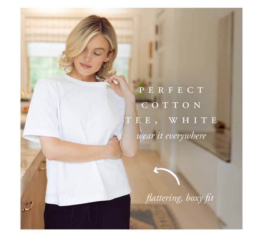 perfect cotton tee in white