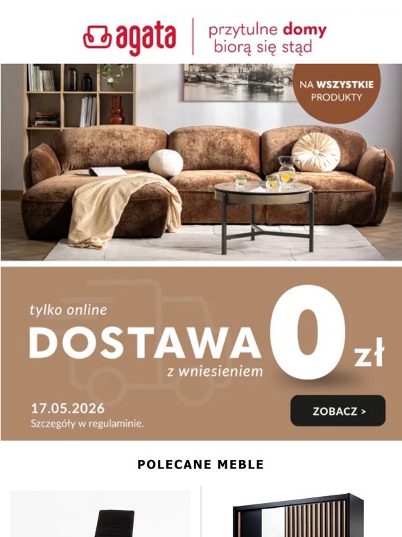 Tylko w sklepie online 17.05: dostawa za 0 zł! 🚚