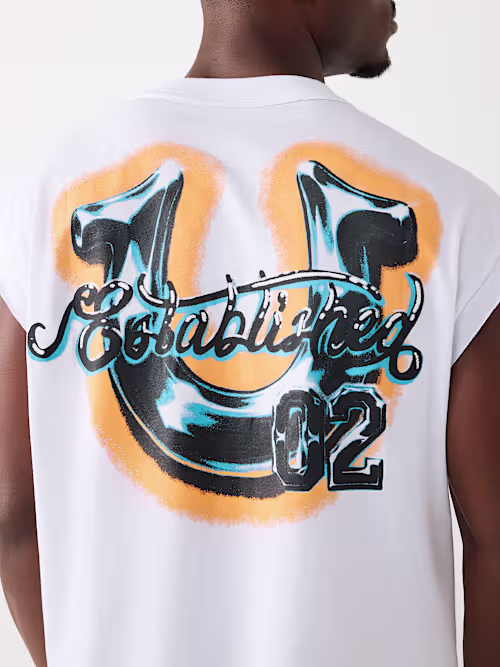 SHOP AIRBRUSH HEAVYWEIGHT CUT-OFF TANK TOP