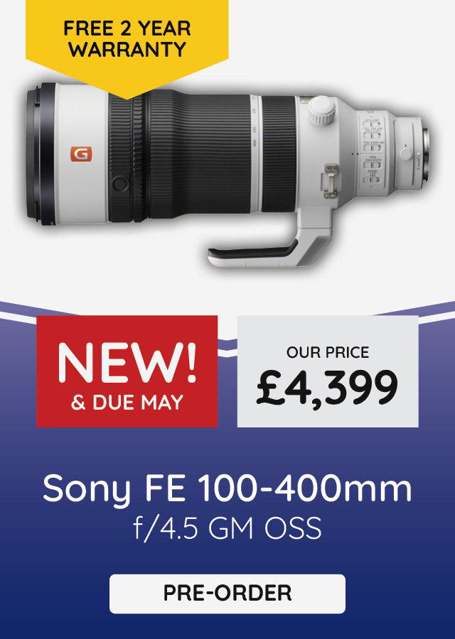 Sony FE 100-400mm f4.5 GM OSS