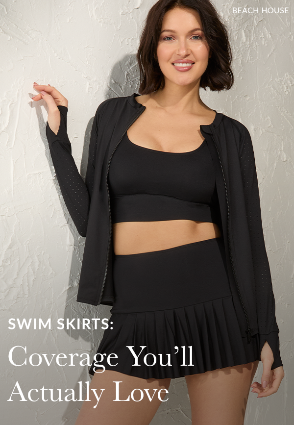 Shop swim skorts and skirts