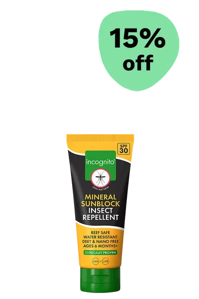 Incognito Suncream & Insect Repellent SPF30 - 100ml - 15% off
