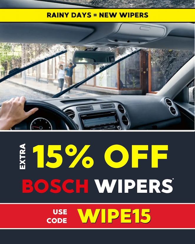 Extra 15% OFF Bosch Wipers