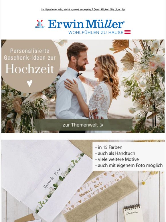 Personalisierte Hochzeitsgeschenke!