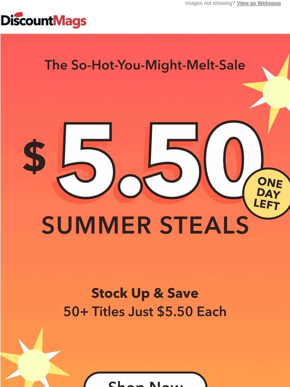 $5.50. (You Almost Missed It)