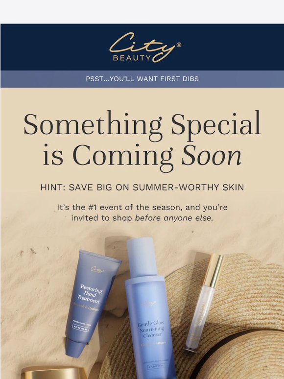 get a head start on summer skin ☀️