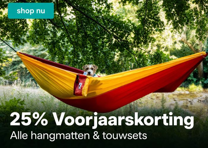 25% korting op hangmatten en leren tassen & accessoires