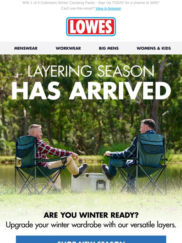 Are you winter ready? Shop new season!