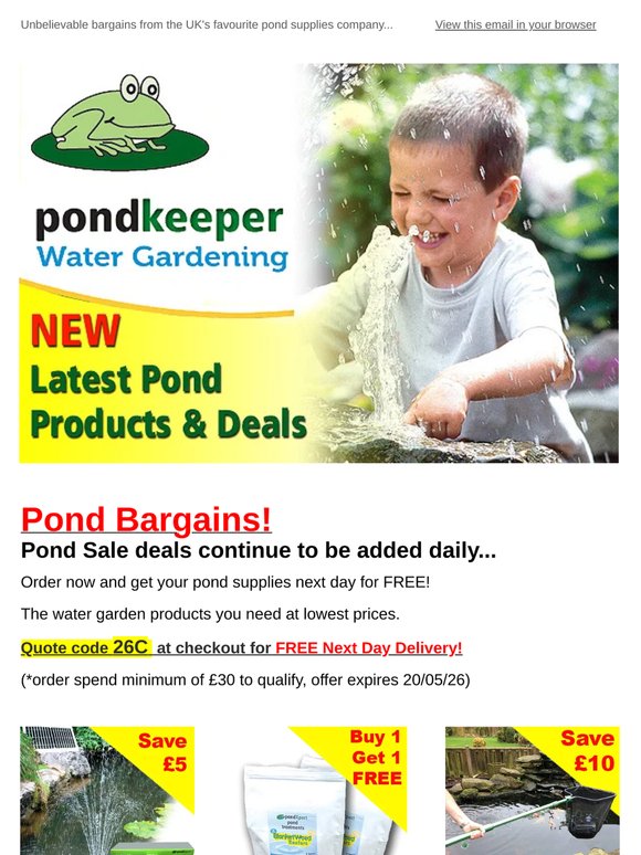 ☀️Pond SALE: Save up to 50% Now!