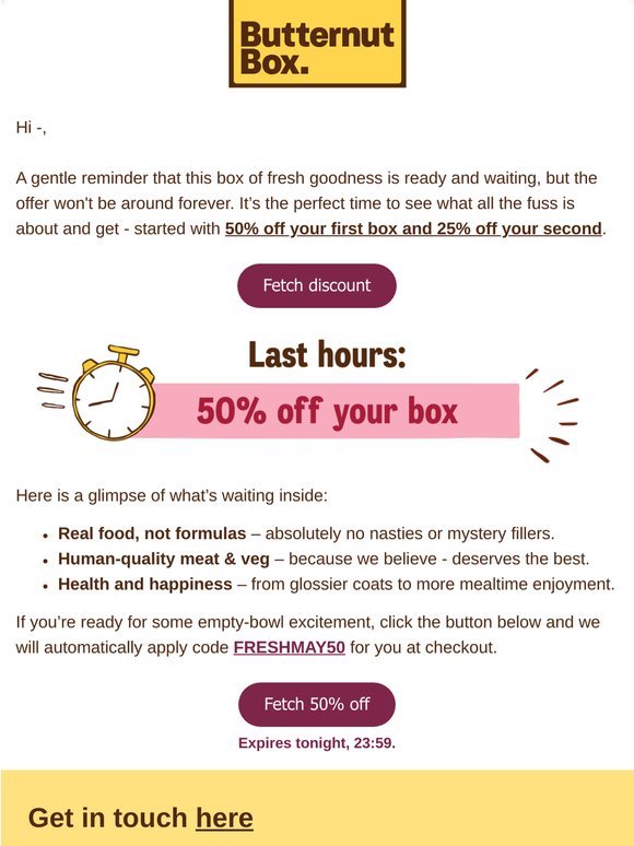 Last chance: — is already peeking inside... 👀