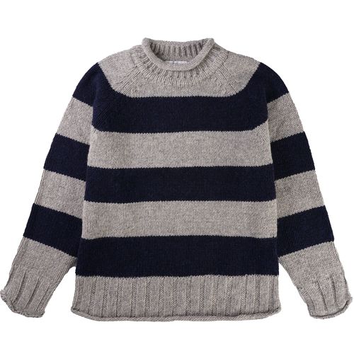 Pittari Hoops Knit Jumper - Grey/Navy