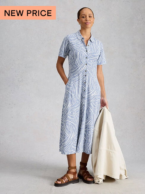 Shop Keswick SS Linen Stripe Shirt