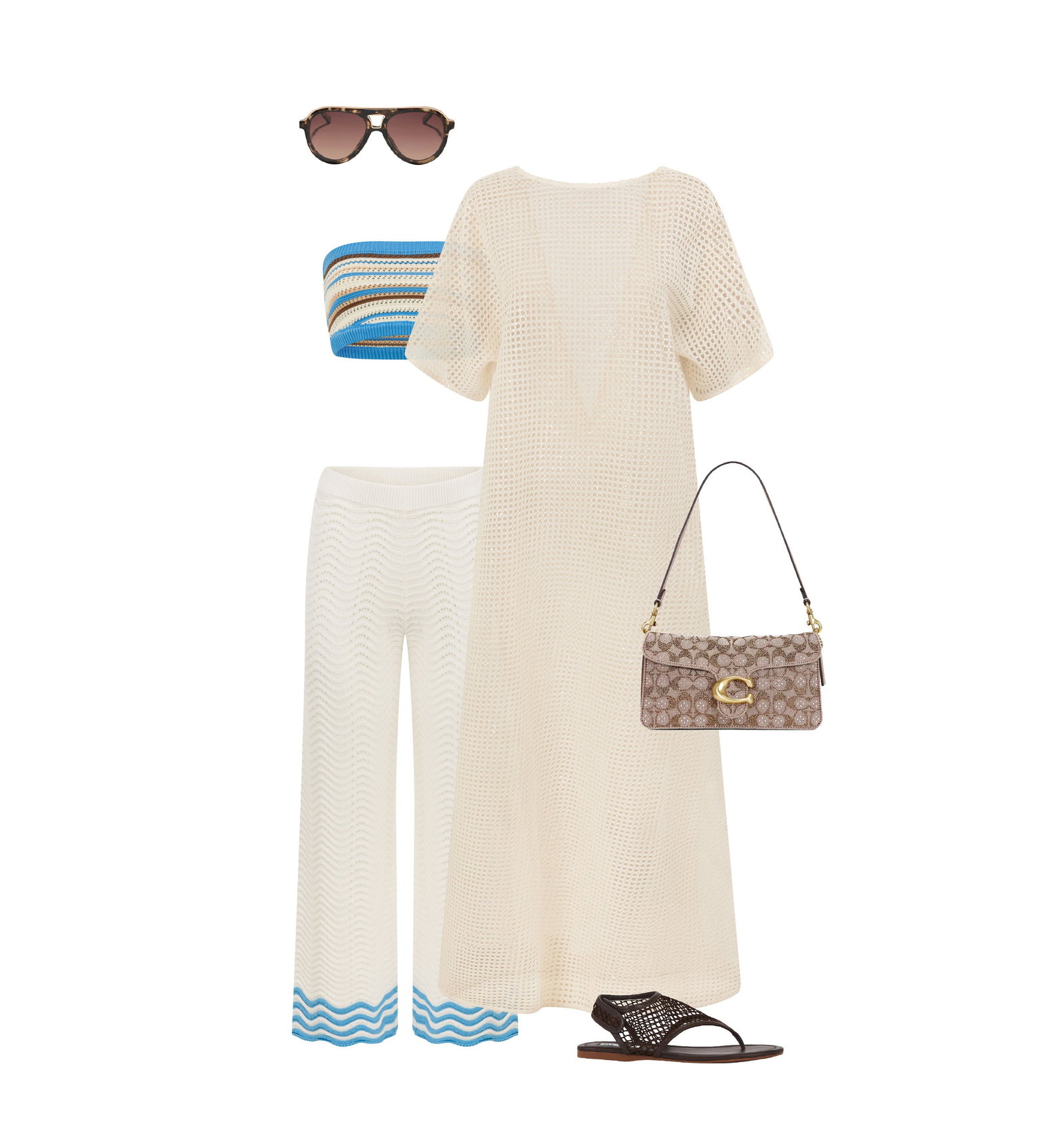 The Akita Top, Paired with the Makalia Top & Khalani Pants.
