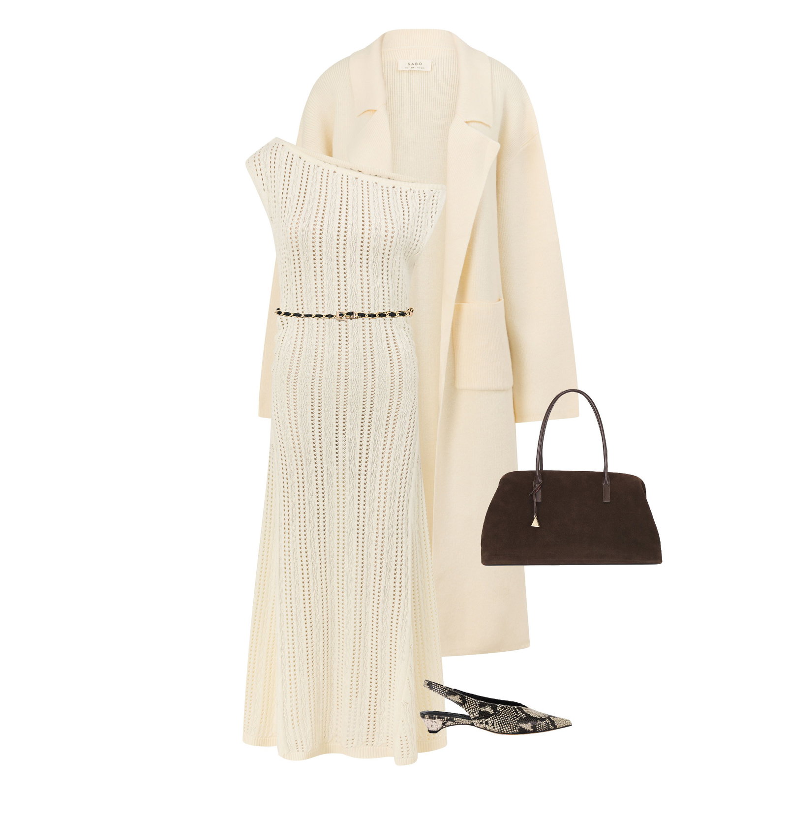 The Lavera Dress, Paired with the Adira Jacket.