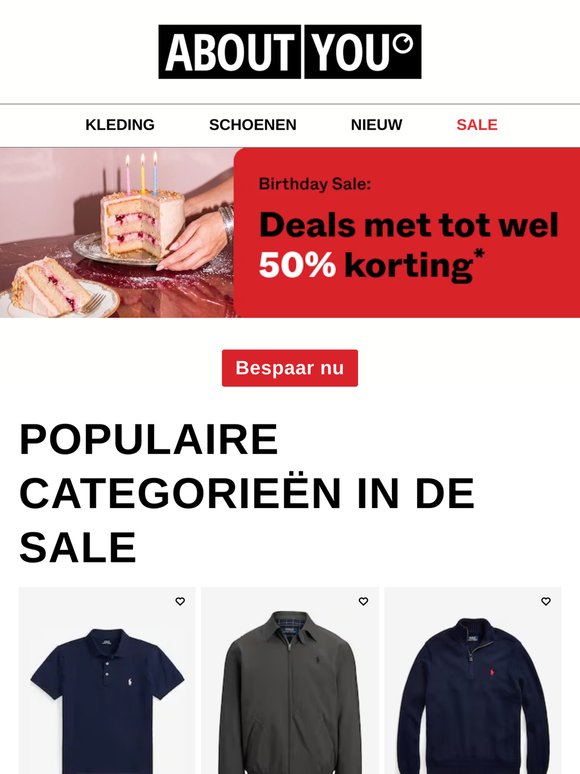 Tot wel 50% Birthday DEAL korting