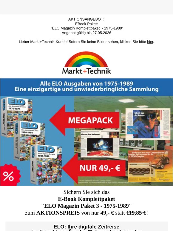 Nur 49,- € - Alle ELO Magazine im Paket - Teil 1-3 - 1975-1989  💾  Ein Stück Technik-Geschichte