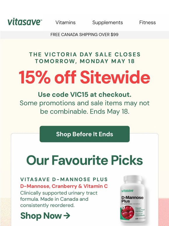 One day left. 15% off. Don't wait on this one.
