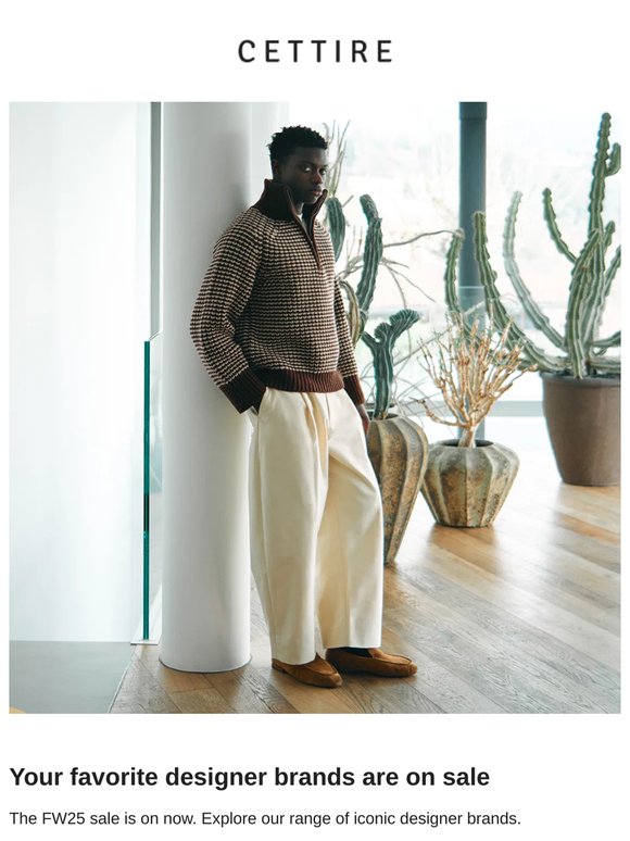 Your favorite designer brands are on sale