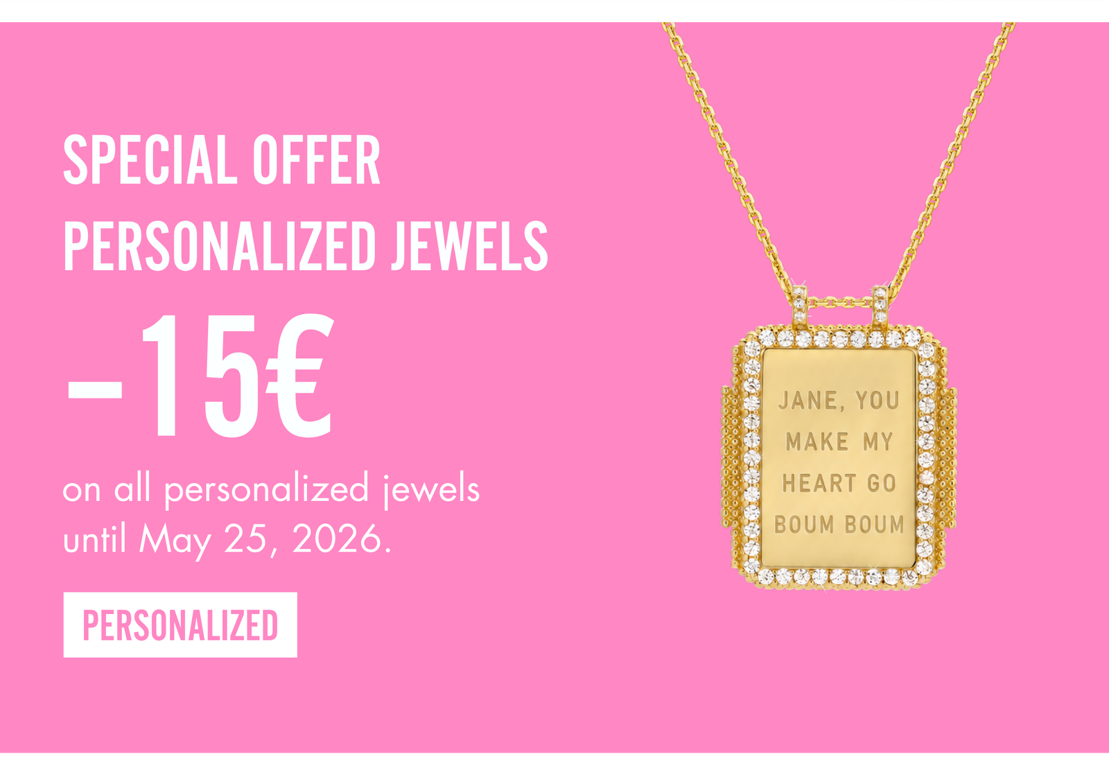Special offer — Personnalized