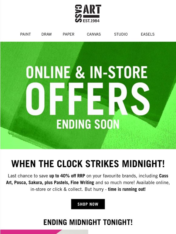 So many offers end midnight!