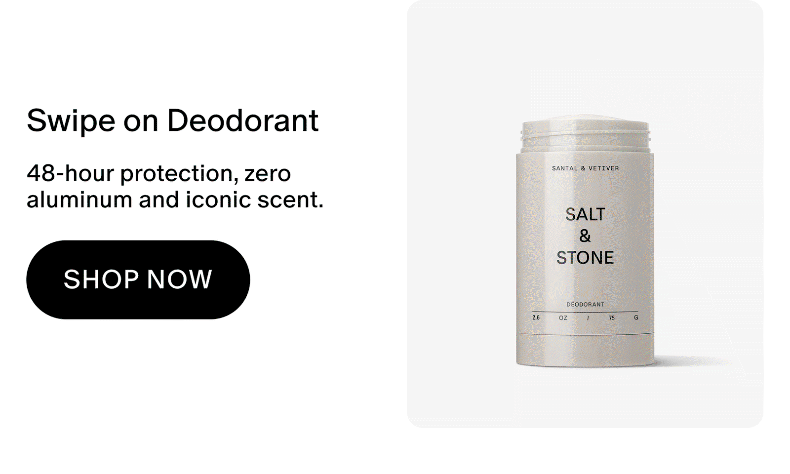 swipe on deoporant