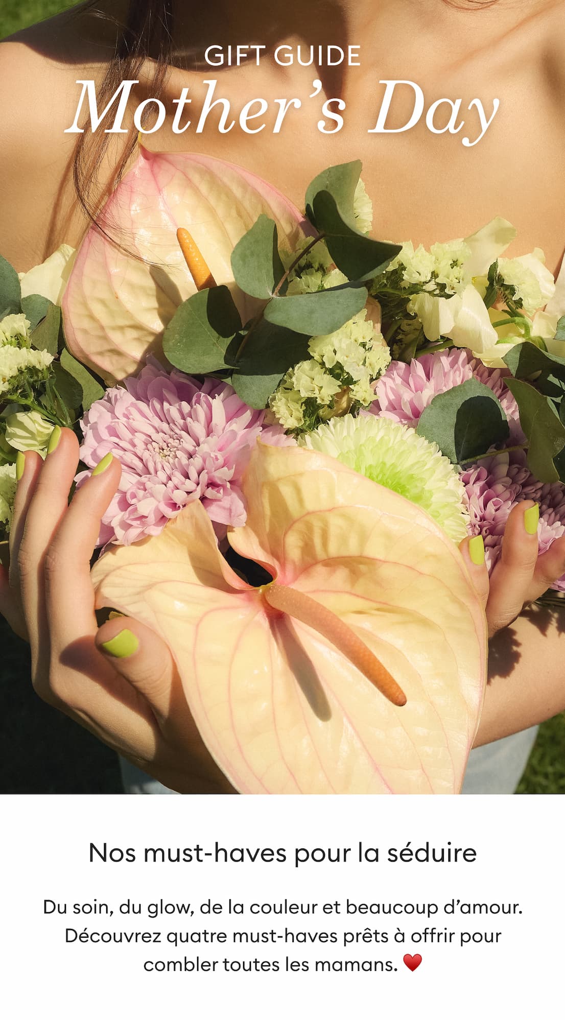 Du soin, du glow, de la couleur et beaucoup d’amour. Découvrez quatre must-haves prêts à offrir pour combler toutes les mamans. ♥️ 