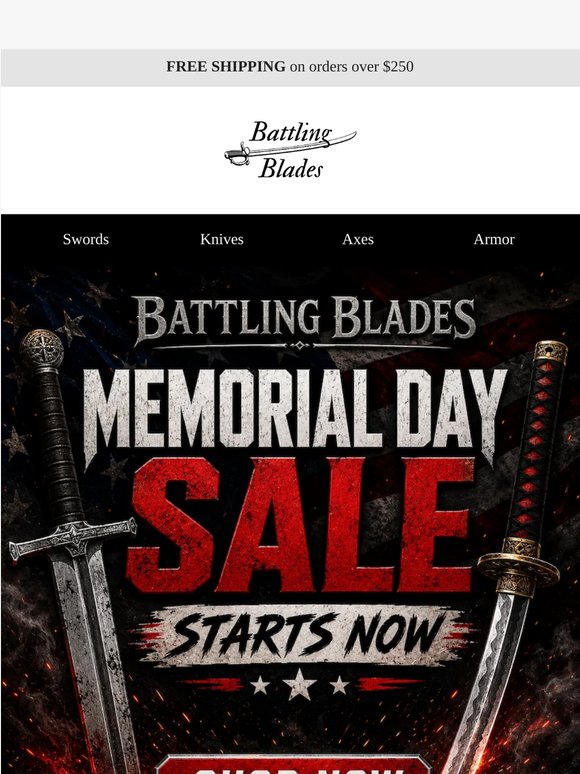 🗡️ Memorial Day Sale Starts Now