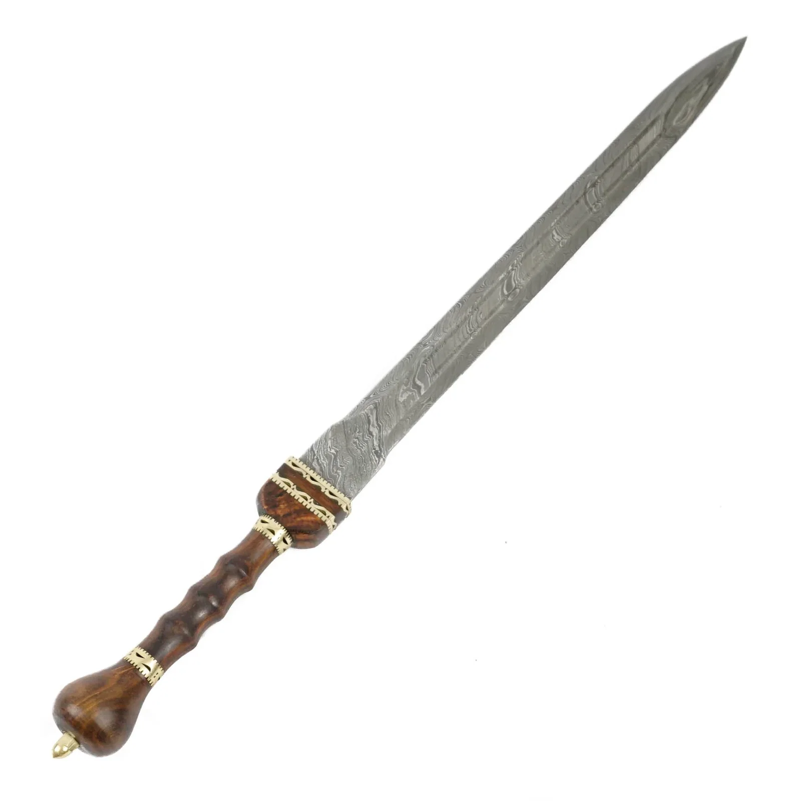 Image of Gladius Sword- High Carbon Damascus Steel- 28"