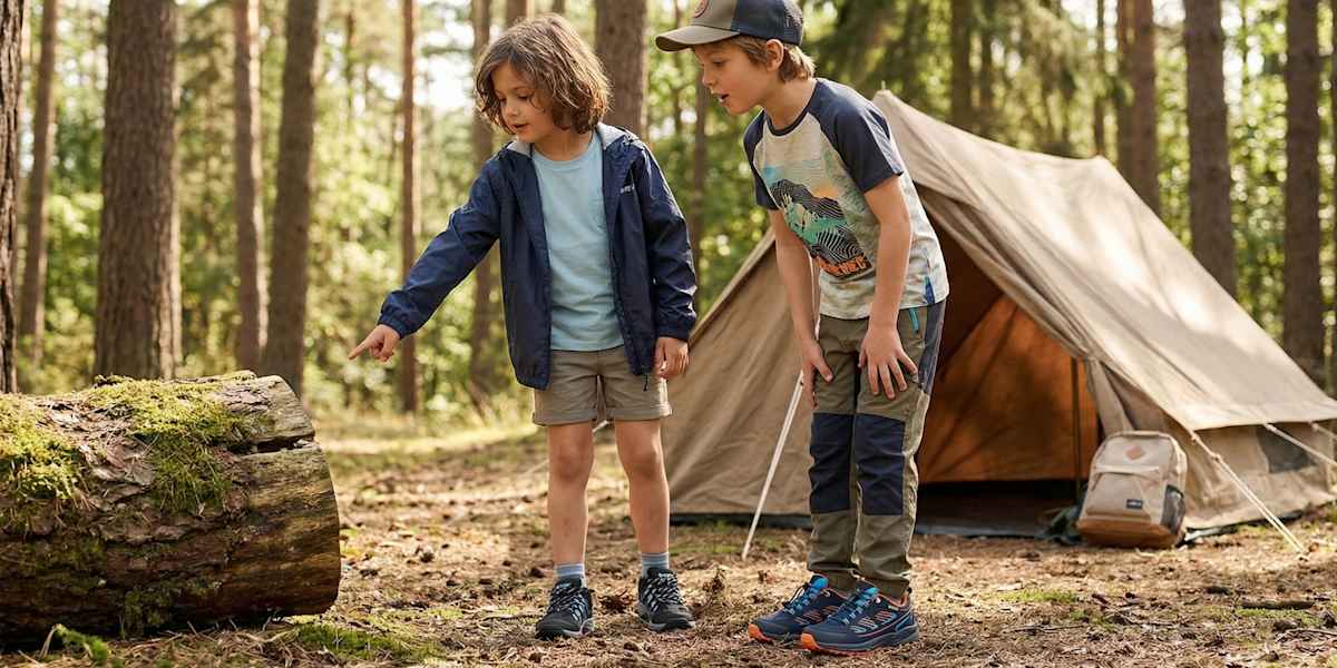Zwei Kinder im Wald