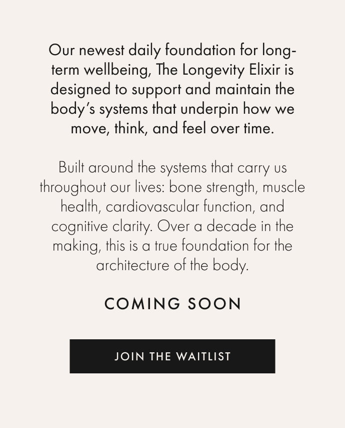 The Longevity Elixir - Coming Soon