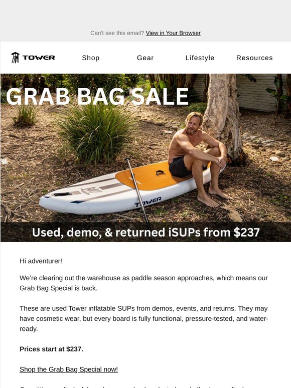 Grab Bag iSUPs - From $237