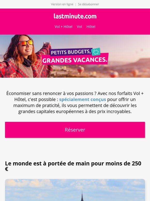 Voyagez plus, dépensez moins