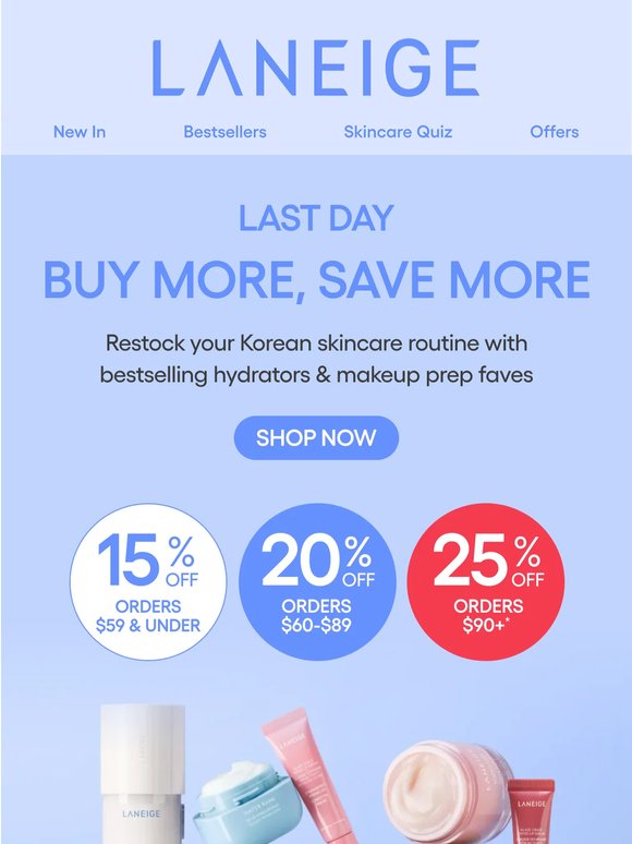 LAST DAY! Buy More, Save More Event