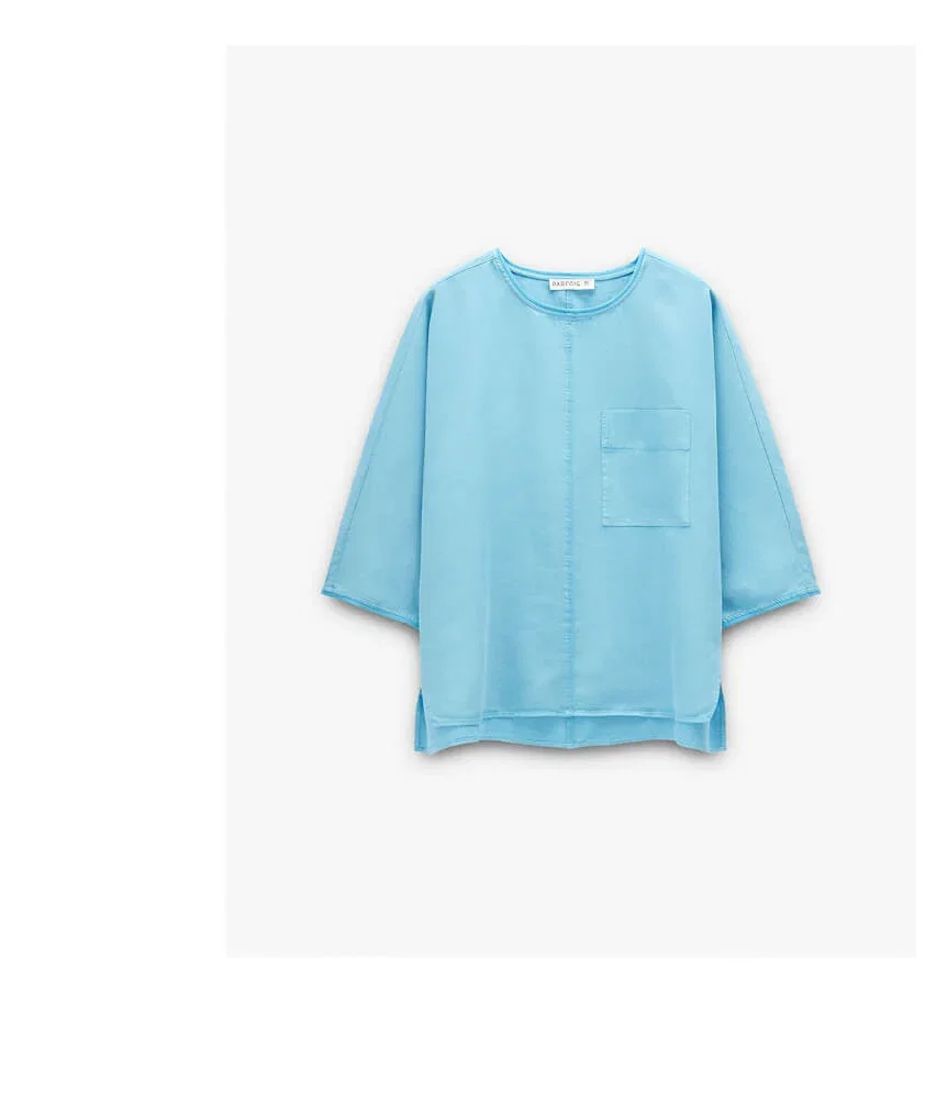 Blouse with pocket 100% lyocell