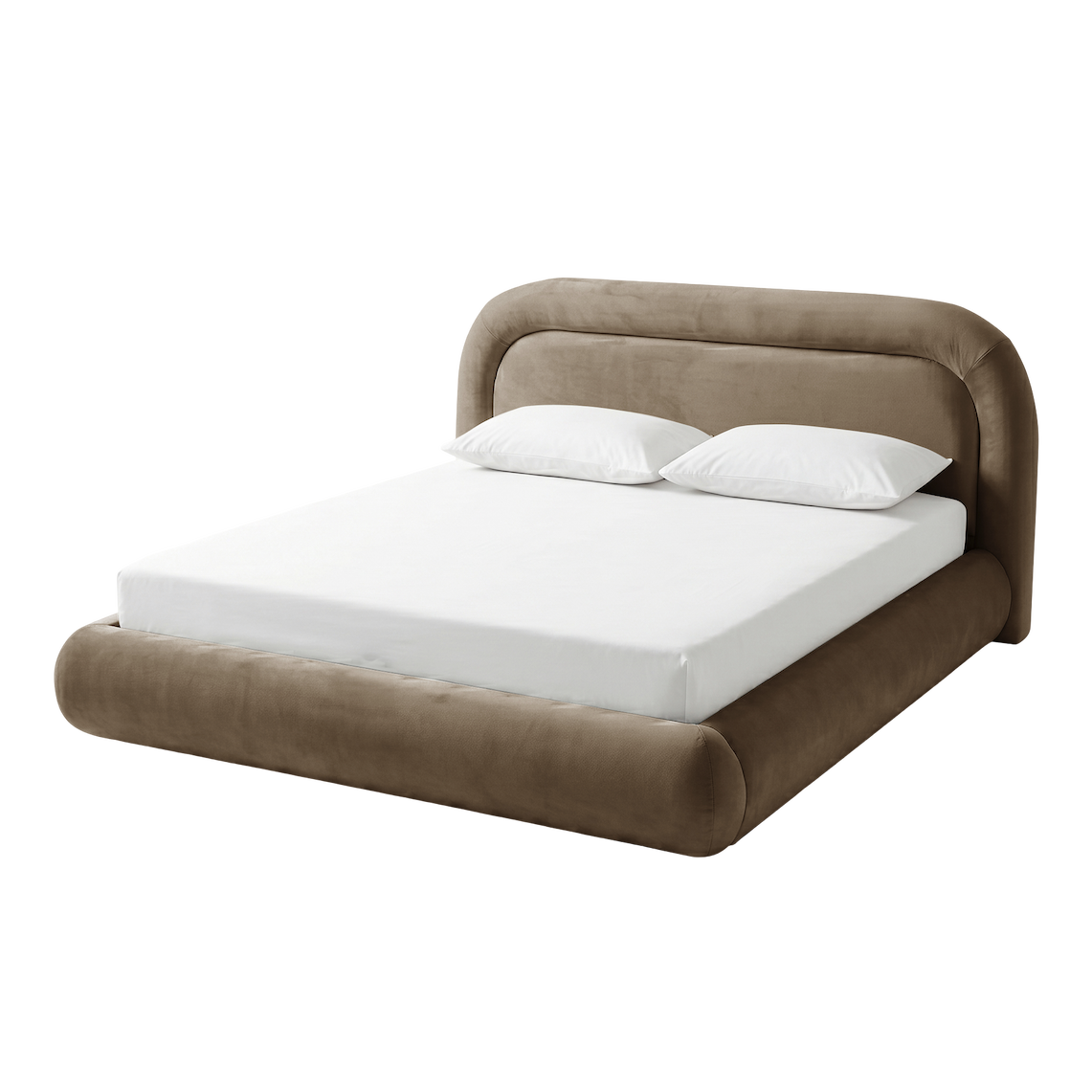 Mara Velvet Gas Lift Storage Bed Frame