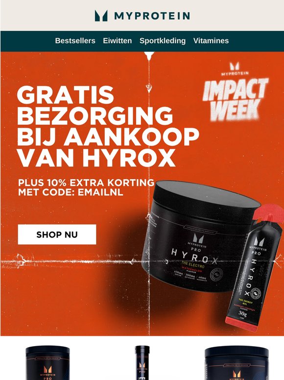 Gratis verzending op HYROX 🏋️ + 5% extra korting