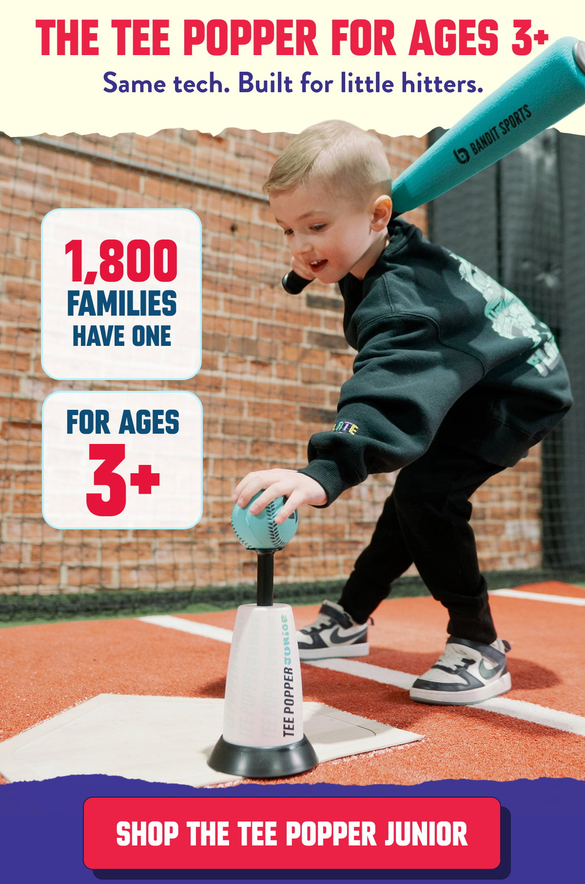 SHOP THE TEE POPPER JUNIOR: The Tee Popper for ages 3+