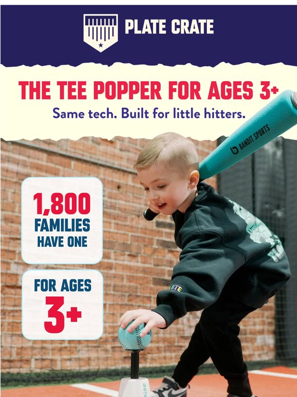 The Tee Popper for ages 3+