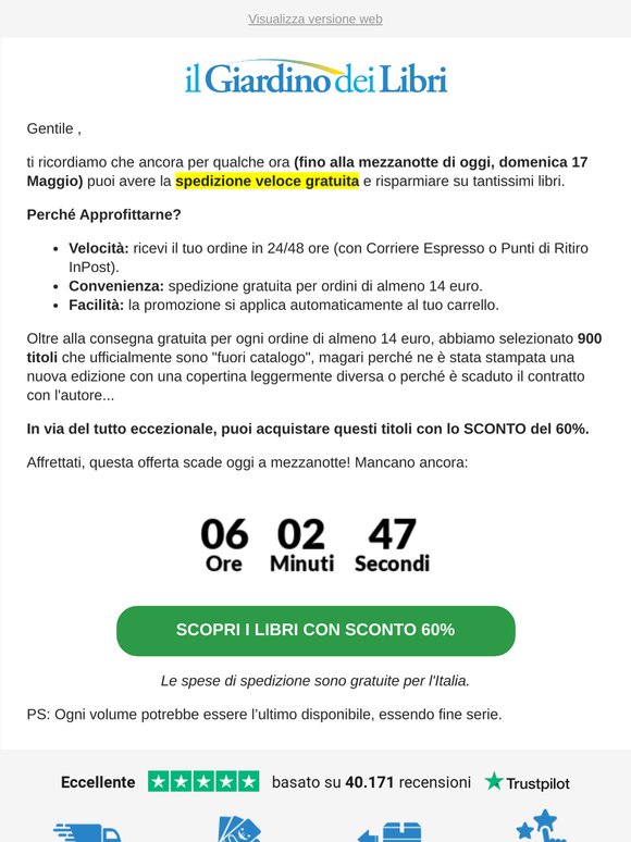⚡️ (Ultima Chiamata) Spedizione GRATIS + SCONTO 60% su 800 libri