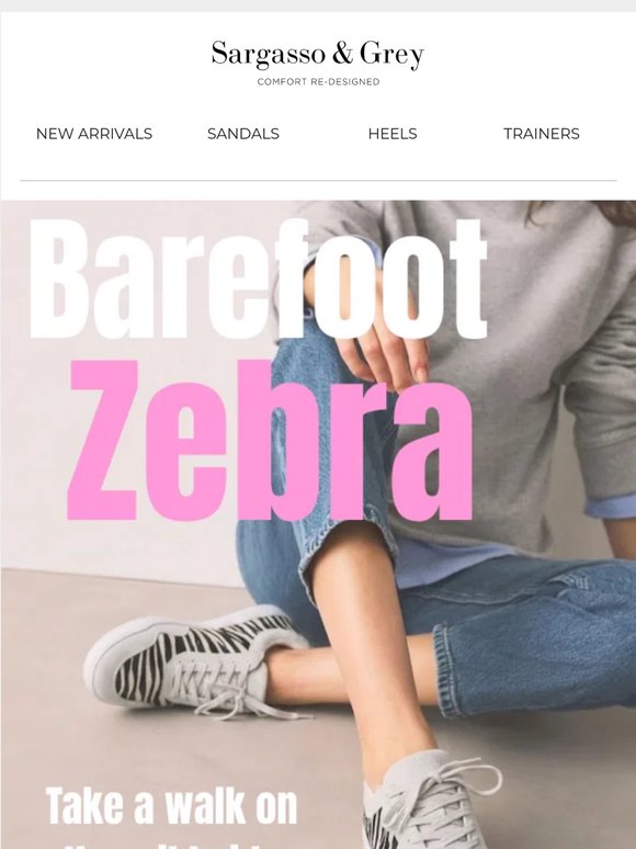 NEW: Barefoot trainers now in ZEBRA