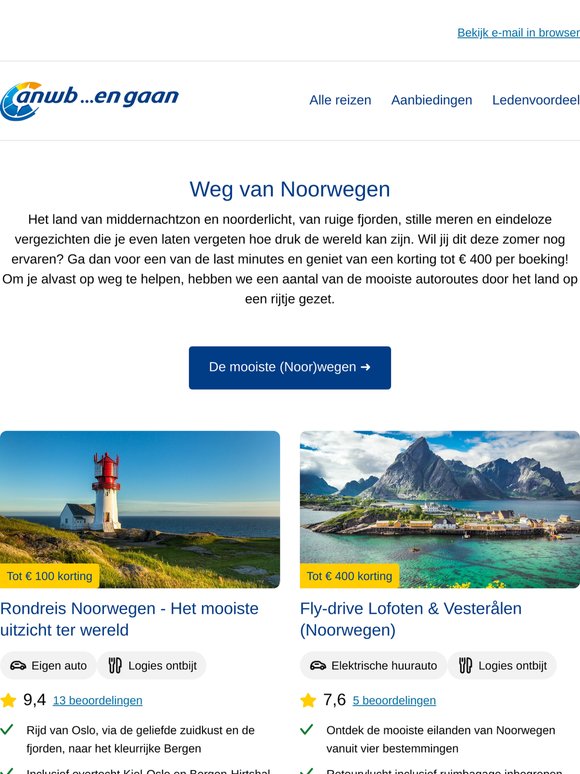 Ervaar de middernachtzon in Noorwegen