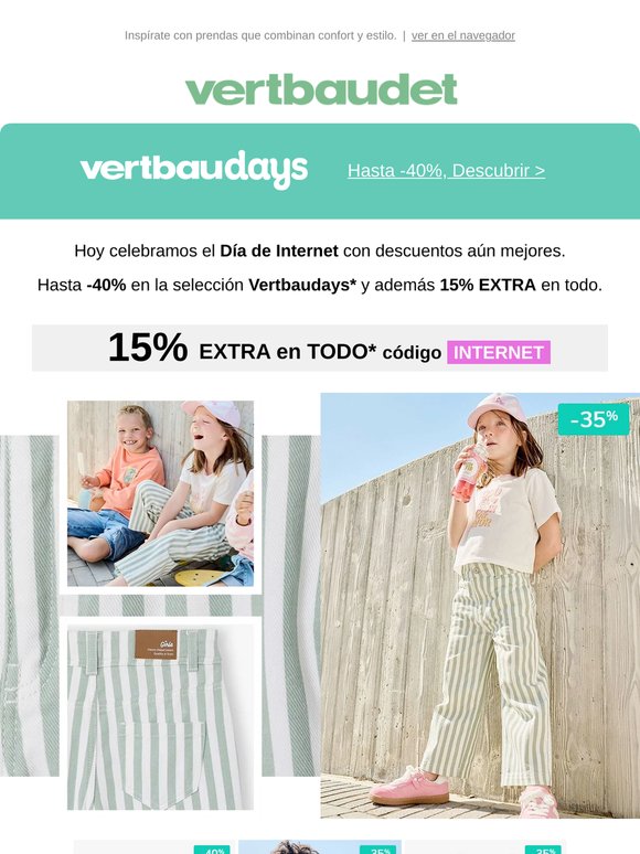 Día de Internet: ¡15% EXTRA en T-O-D-O! 😎