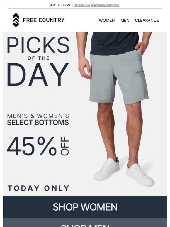 TODAY ONLY: 45% Off Best-Selling Bottoms!