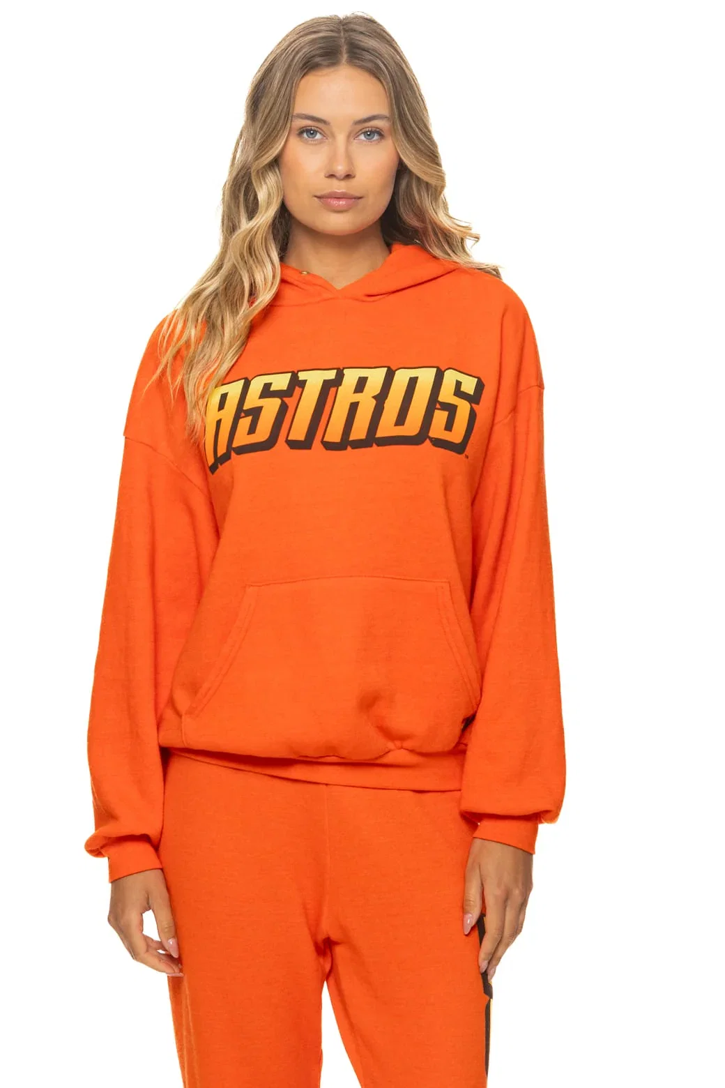 Image of HOUSTON ASTROS 2026 RELAXED PULLOVER HOODIE - ORANGE